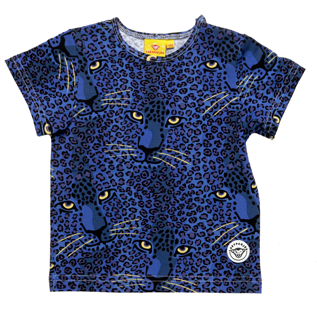 Blauwe panter t-shirt
