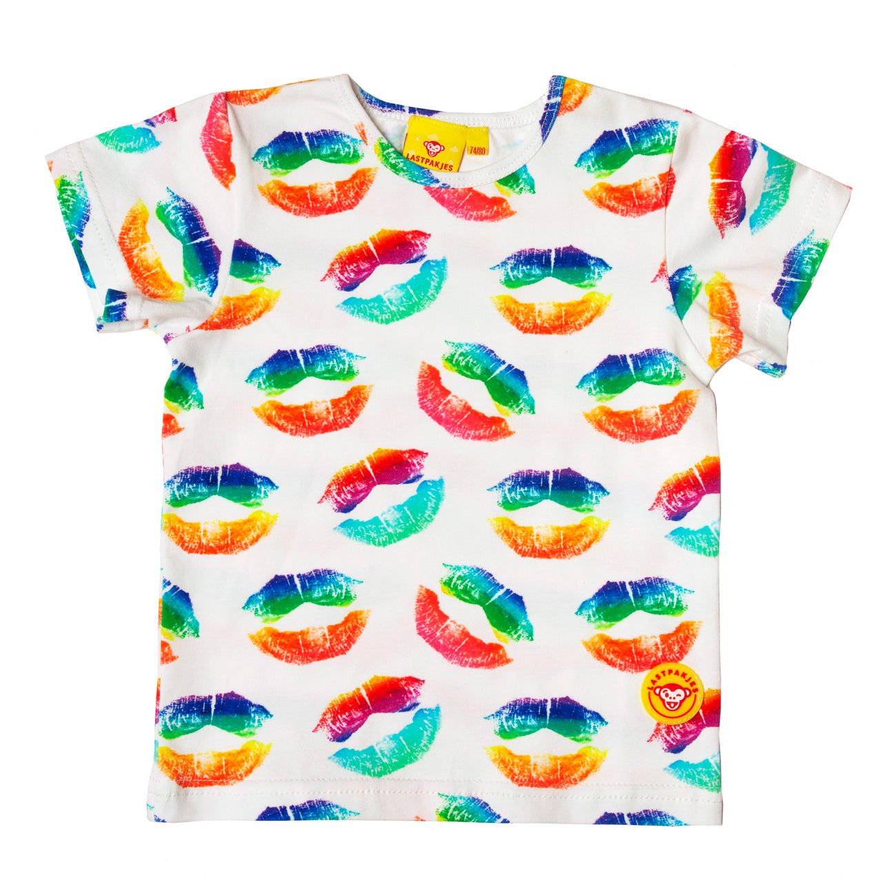 regenboogkusjes t-shirt